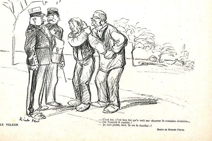 Droit et Justice dans le Journal Le Sourire (4/7. c. 1910)