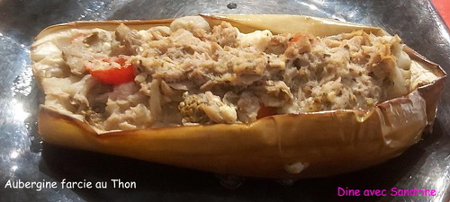 Des Aubergines farcies auThon