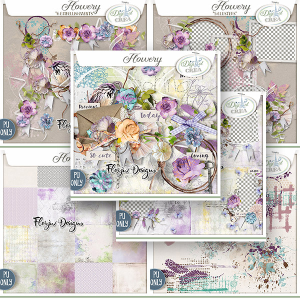 Flowery { Pack Complet PU } Florju Designs