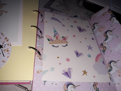 SUITE DE MON JUNK JOURNAL LICORNE  ....