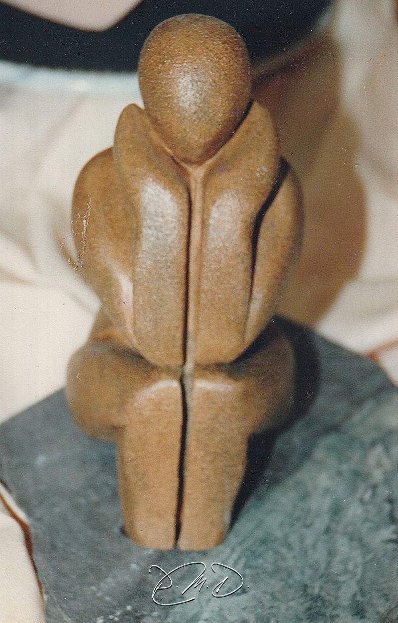 Terre chamottée cuite et patinée