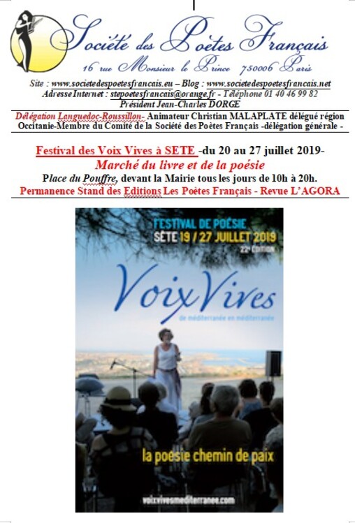 Festival des Voix Vives /Sète 2019