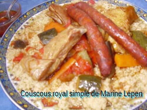 Couscous royal simple de Marine Lepen