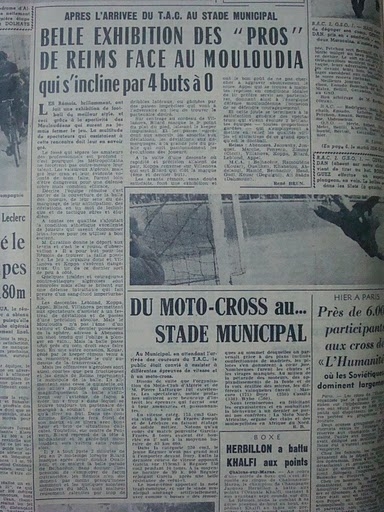 Samedi 15.3.1952 MCA-REIMS 0-4