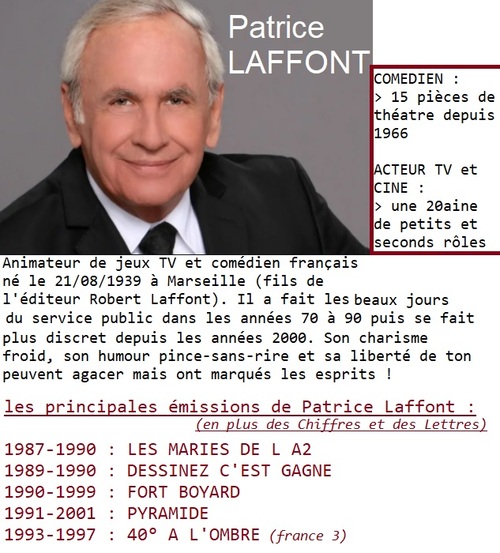 Nostalgiques ? Patrice LAFFONT