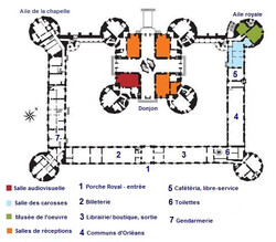 Chambord - Plan rez de chaussée