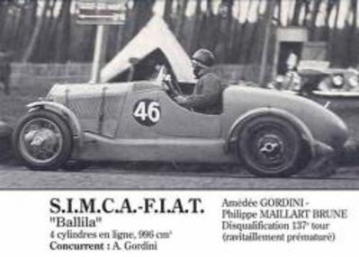 Le Mans 1937 Abandons & Disqualifiée I