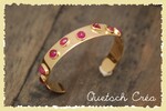 bracelet or & rubis