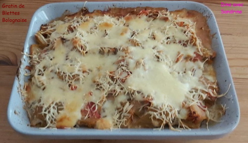 Un Gratin de Blettes Bolognaise