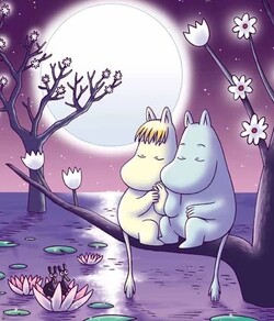 Moomins au clair de lune