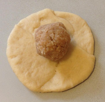 PAN DE COCO - Petits pains au beurre fourré de noix de coco vanillée au lait condensé & cassonade