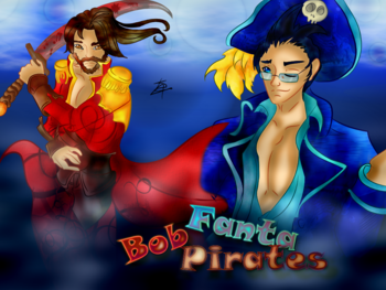 Fan art : Fond écran Bob et Fanta Pirates