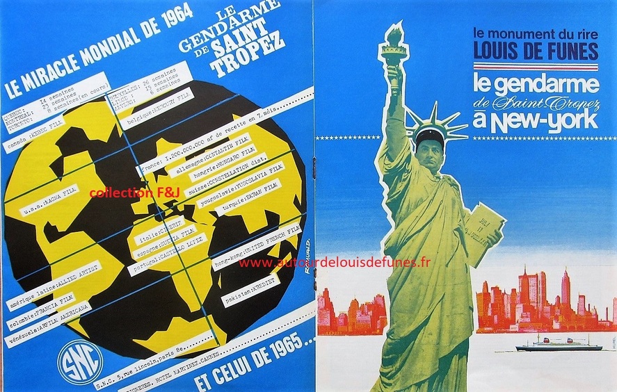 LE GENDARME A NEW YORK - LOUIS DE FUNES BOX OFFICE 1965