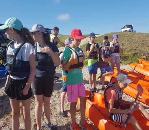 Canoë mercredi matin, sous le soleil et parfois sous l'eau 