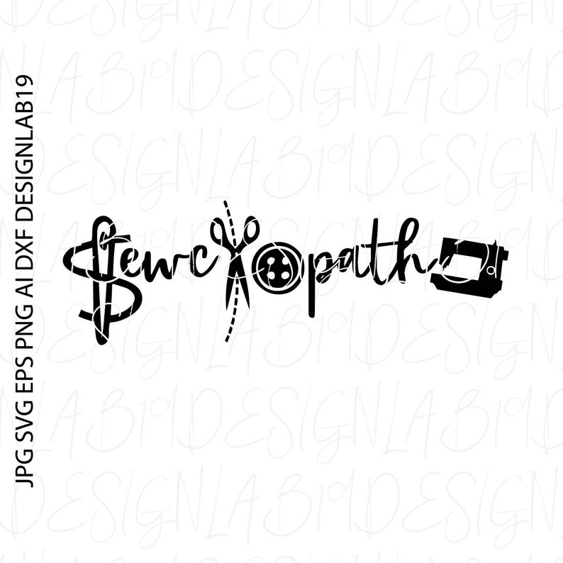 sewciopath svg tailor embroidery embroider yarn craft sew image 0