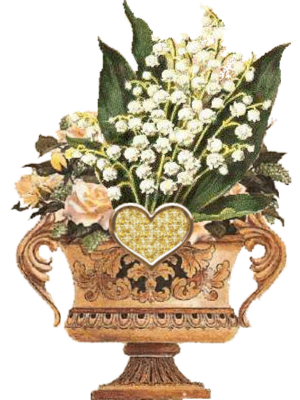 Composition  florale (  muguet )