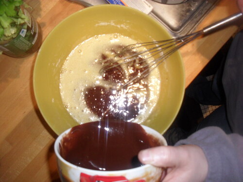 des petit fondant au chocolat avec un coeur fondant..miaaaamm