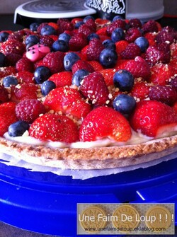 Tarte aux abricots & crème de pistache