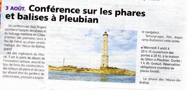 CONFÉRENCE SUR LES PHARES