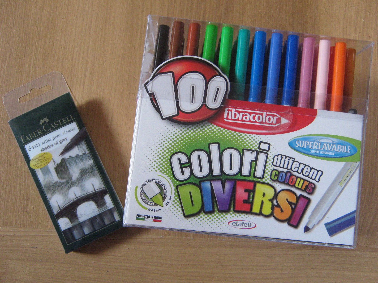 Pochette 6 feutres Pitt Couleurs chair - Faber Castell