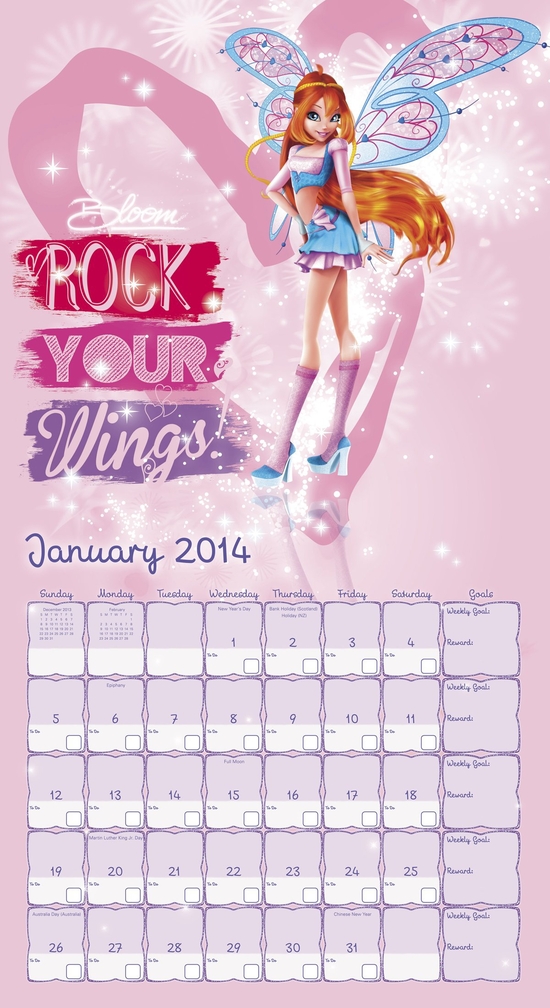winx calendrier 2014 2
