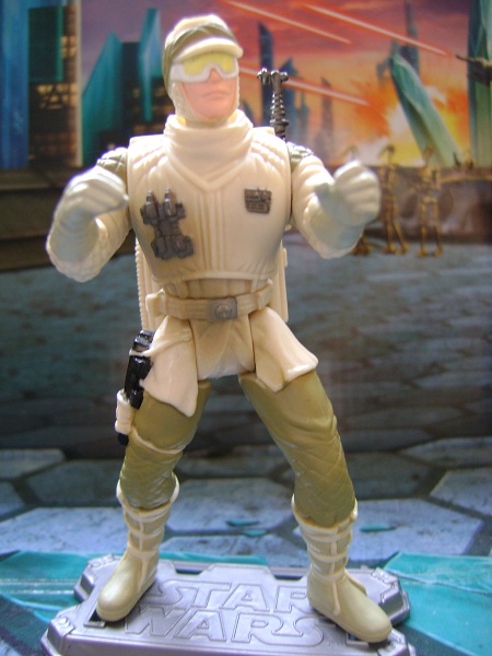 DELUXE HOTH REBEL SOLDIER with anti-vehicle laser cannon