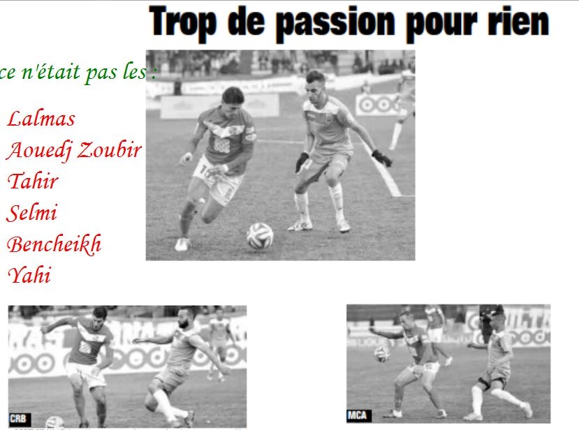 Samedi 16.1.2016 CRB-MCA