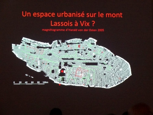 Communication sur les fouilles du Mont Lassois, par Bruno Chaume, président de la S.A.H.C