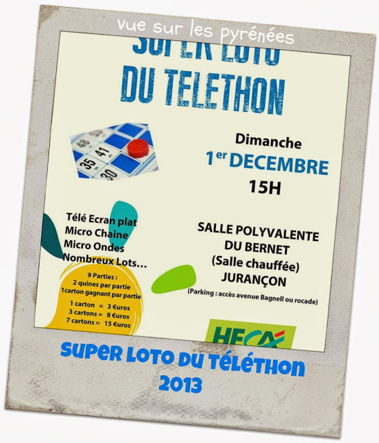 super loto du téléthon 2013 à Jurançon 