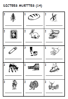 FICHES SONS + DICTEES MUETTES