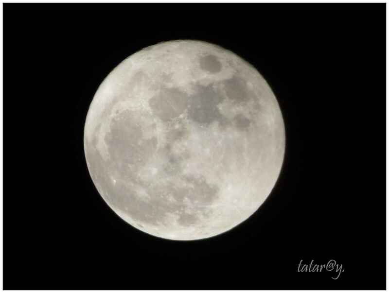 Ciel et lune de Noël.