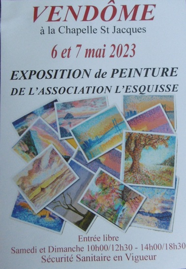 Exposition à la Chapelle St Jacques à Vendôme : 6 et 7 mai 2023