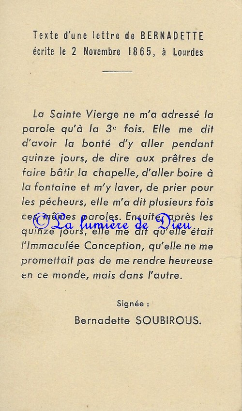 Bernadette Soubirous