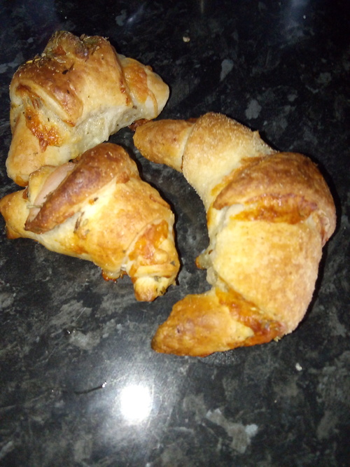 Croissant feuilletés salés