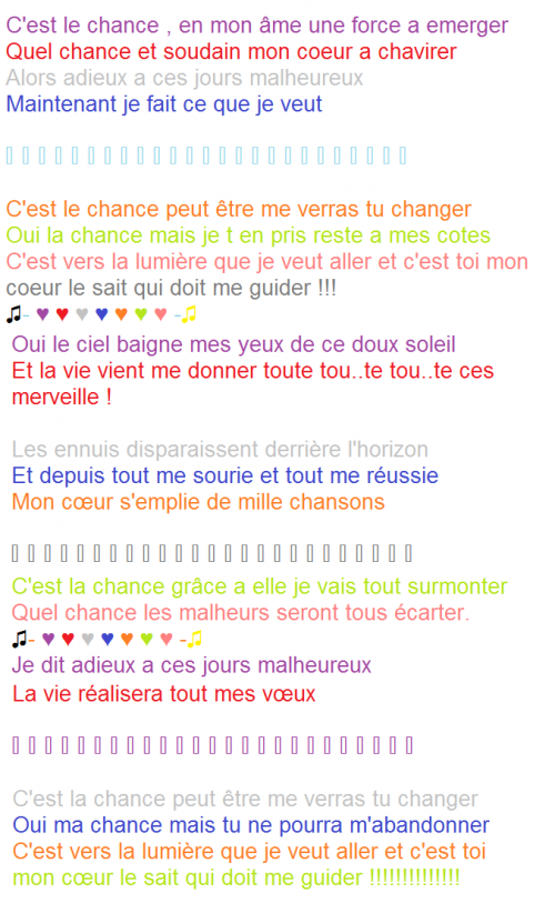 Kilari / "C'est la chance" ; "Happy!!!" et "Magie de l'amour" (saison 2) (2009)