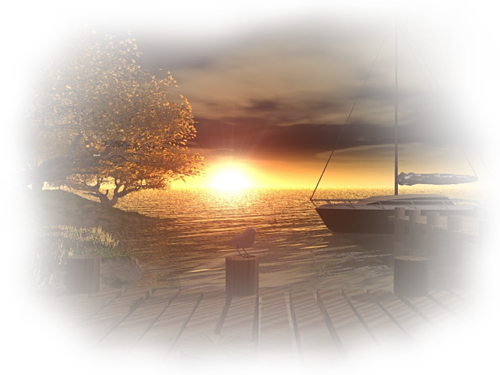 Paysage coucher de soleil / 4