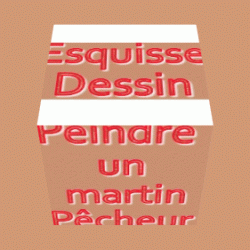 Dessin et peinture - vidéo 3165 : Comment réaliser un oiseau, le martin-pêcheur (esquisse et croquis) 1/2 ? - crayon et peinture.
