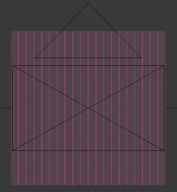L'image qui mappe le toit a été faite dans Blender