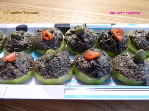 Petits Ilots Concombre Tapenade