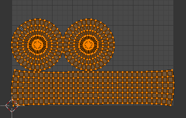 La sphère dépliée sur les lignes de coupe