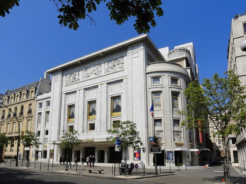 Arts déco Façade du théâtre des Champs-Élysées Paris