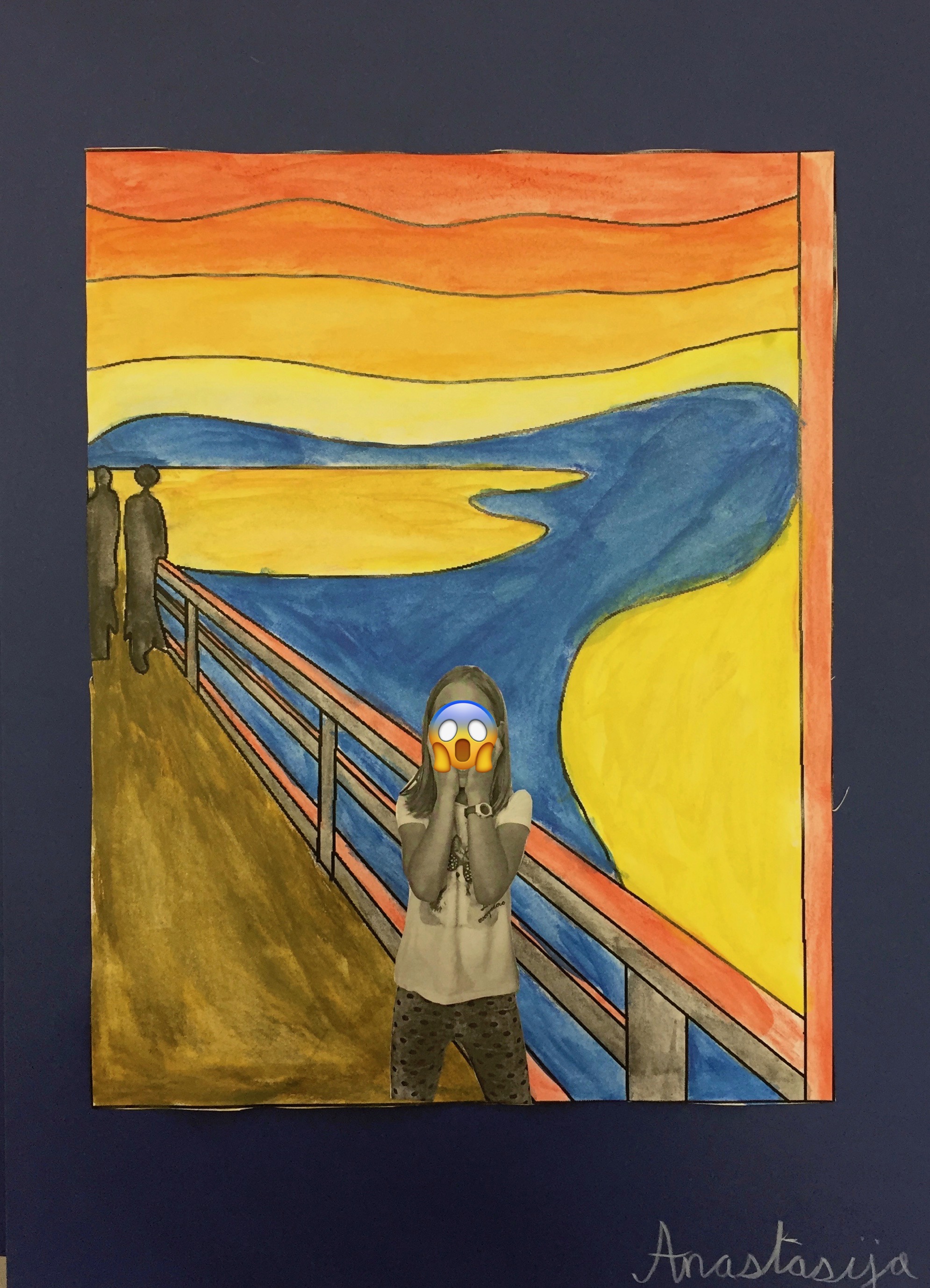 Le Cri d'Edvard Munch - Je dessine avec ma classe
