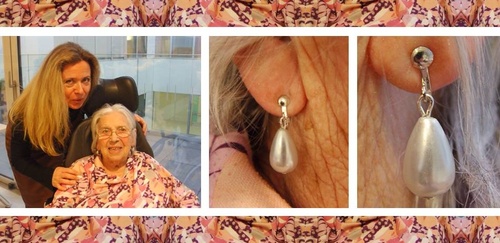 Boucles d'oreilles en perles de culture fantaisie sous forme de goutte