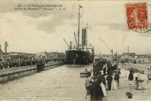 LA PALLICE - ROCHELLE - SORTIE DU PAQUEBOT ORCOMA - LC 931 - 1909