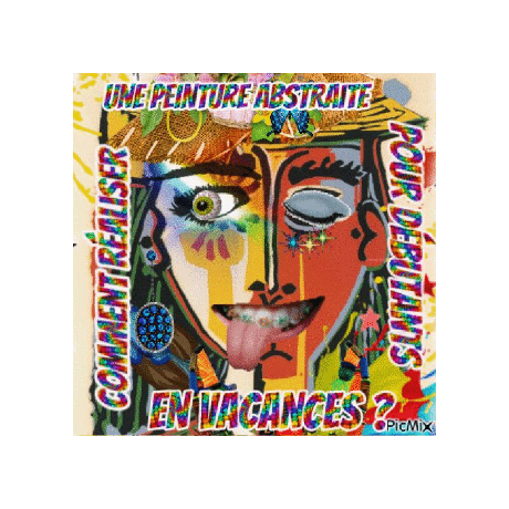 Dessin et peinture - vidéo 3581 : Comment réaliser une peinture abstraite pour amateurs vacanciers ? - huile ou acrylique.