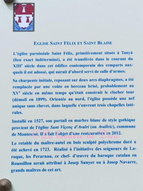 Laroque-des-Albères, l'église Saint Félix et Saint Blaise