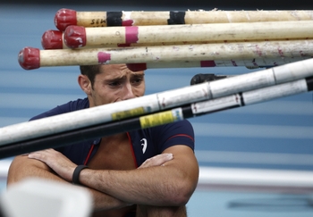 Valentin Lavillenie en pleurs