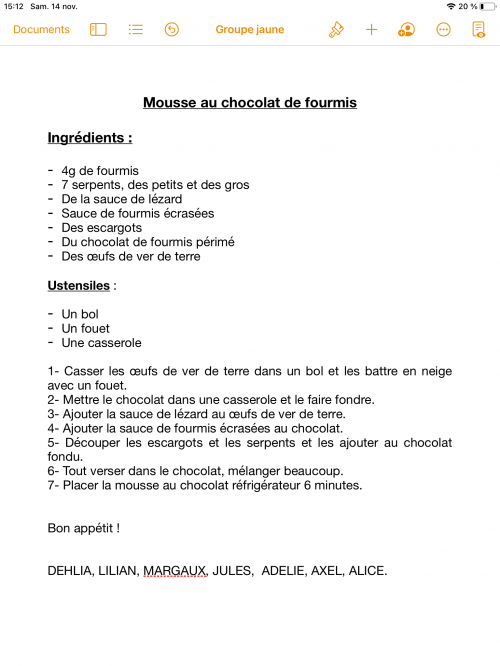 Nos recettes de sorcières 