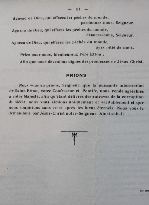 Litanies de saint Etton