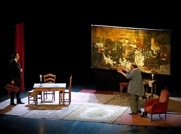 "Proudhon modèle Courbet" une pièce de théâtre extraordinaire qui a ébloui les Châtillonnais !